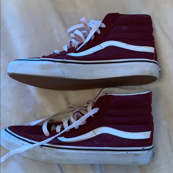 Vans Shoes - Vans Burgundy High Top Sneaker